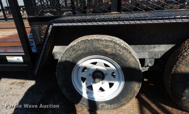 image for item DJ7272 2017 Texas Bragg utility trailer