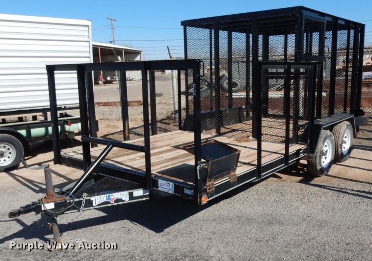 image for item DJ7273 2017 Texas Bragg utility trailer
