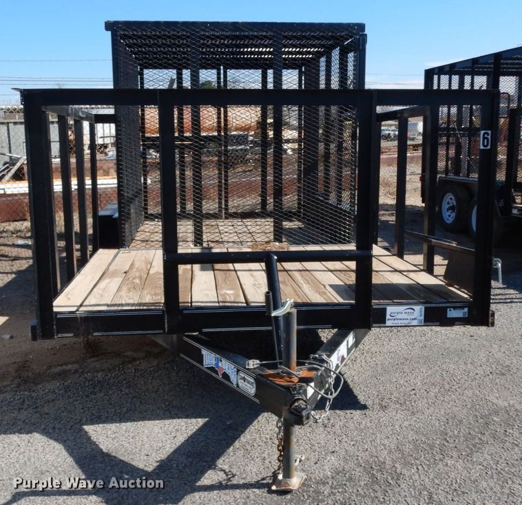 image for item DJ7273 2017 Texas Bragg utility trailer