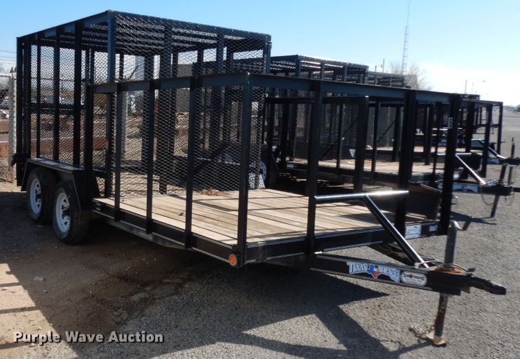 image for item DJ7273 2017 Texas Bragg utility trailer