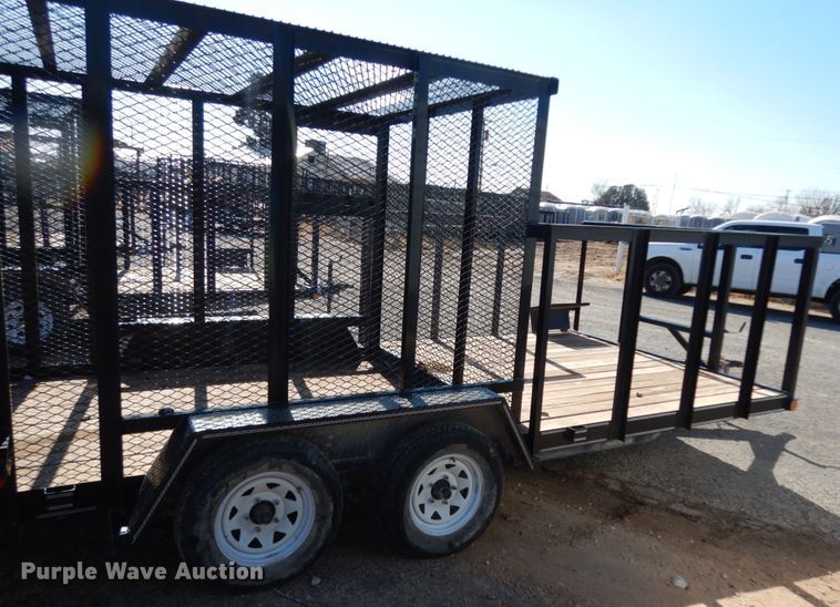 image for item DJ7273 2017 Texas Bragg utility trailer