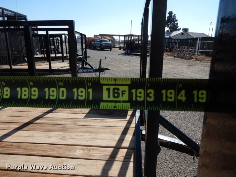 image for item DJ7273 2017 Texas Bragg utility trailer