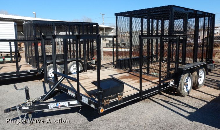 image for item DJ7276 2016 Texas Bragg utility trailer