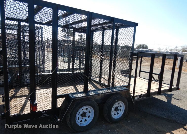 image for item DJ7276 2016 Texas Bragg utility trailer