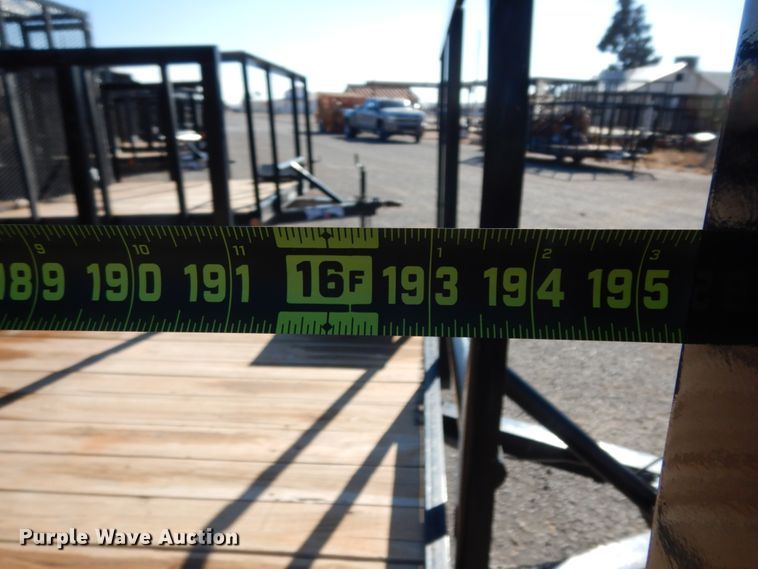 image for item DJ7276 2016 Texas Bragg utility trailer