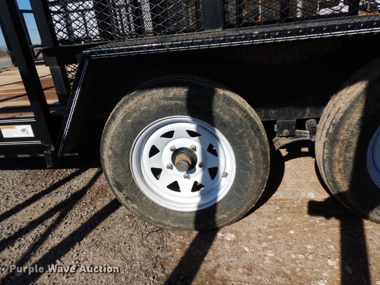 image for item DJ7276 2016 Texas Bragg utility trailer