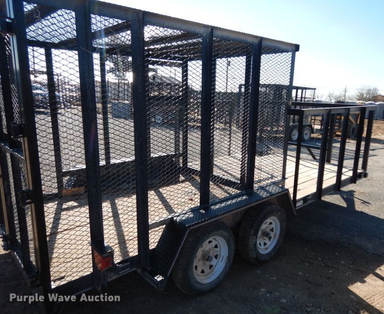 image for item DJ7277 2017 Texas Bragg utility trailer