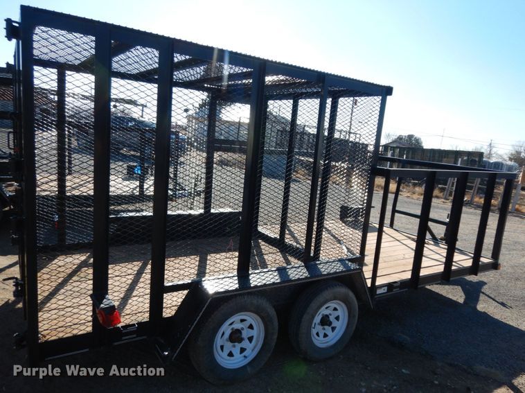 image for item DJ7279 2017 Texas Bragg utility trailer