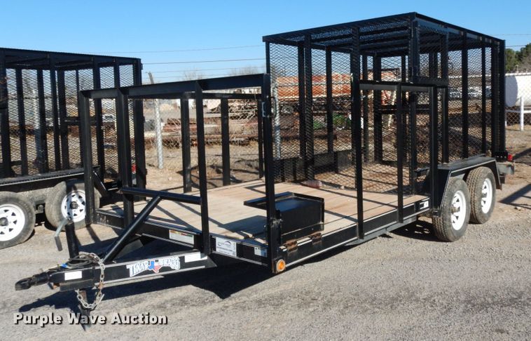 image for item DJ7280 2017 Texas Bragg utility trailer