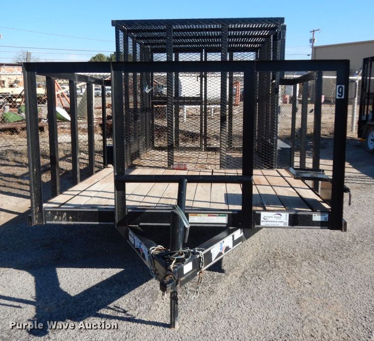 image for item DJ7280 2017 Texas Bragg utility trailer