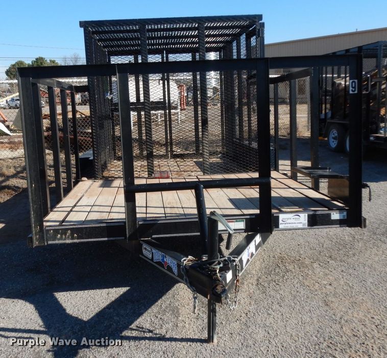 image for item DJ7280 2017 Texas Bragg utility trailer