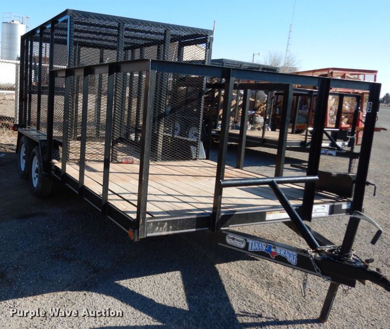 image for item DJ7280 2017 Texas Bragg utility trailer