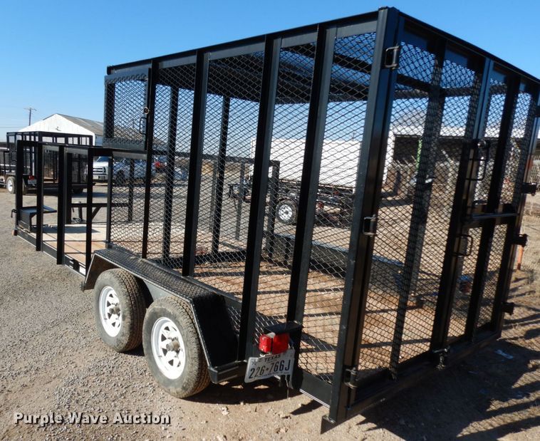 image for item DJ7280 2017 Texas Bragg utility trailer