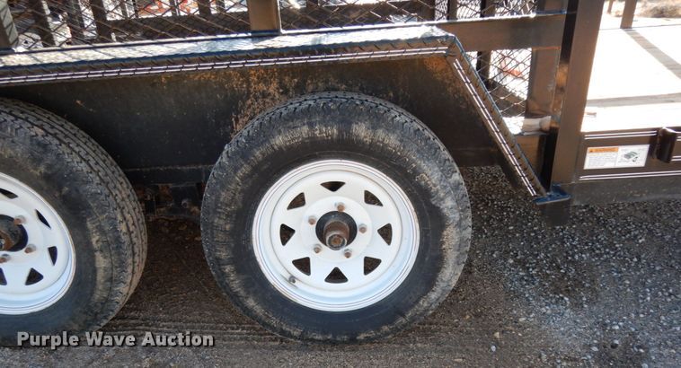 image for item DJ7280 2017 Texas Bragg utility trailer