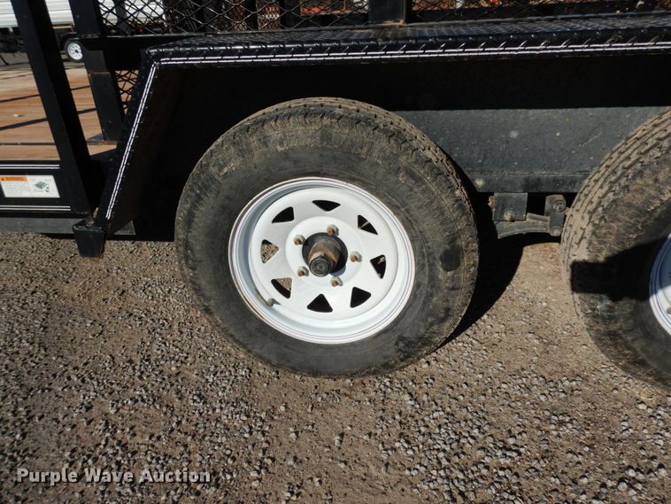 image for item DJ7280 2017 Texas Bragg utility trailer