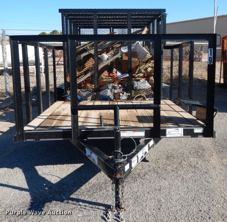 image for item DJ7281 2017 Texas Bragg utility trailer