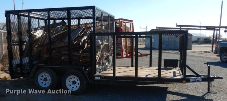 image for item DJ7281 2017 Texas Bragg utility trailer