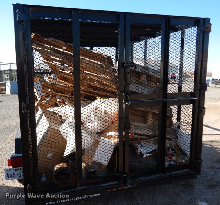 image for item DJ7281 2017 Texas Bragg utility trailer