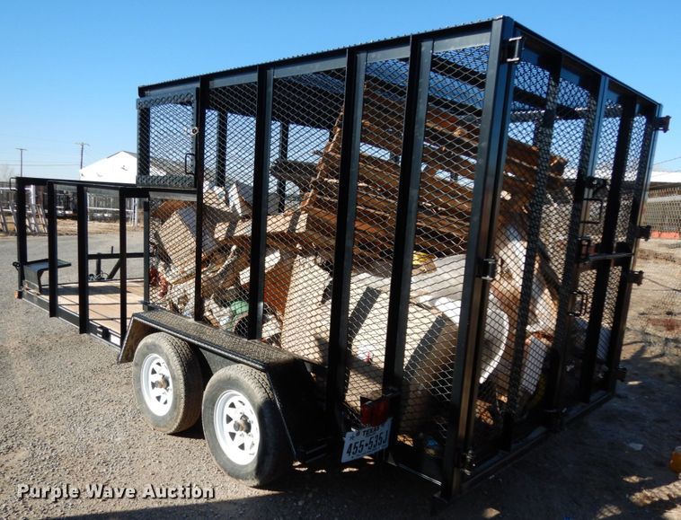 image for item DJ7281 2017 Texas Bragg utility trailer