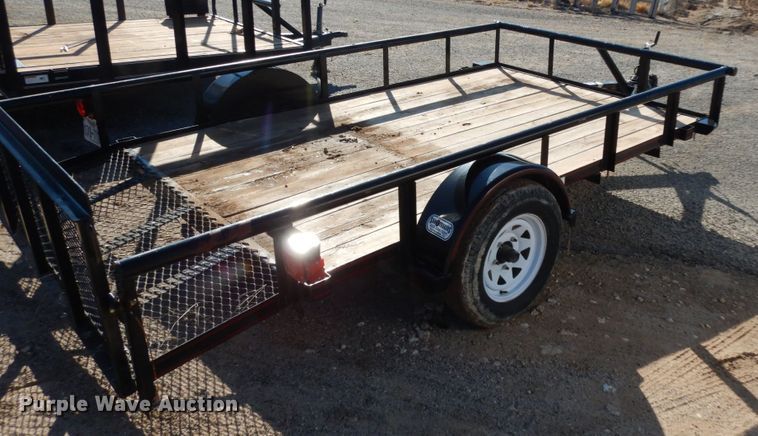 image for item DJ7283 2016 Texas Bragg utility trailer