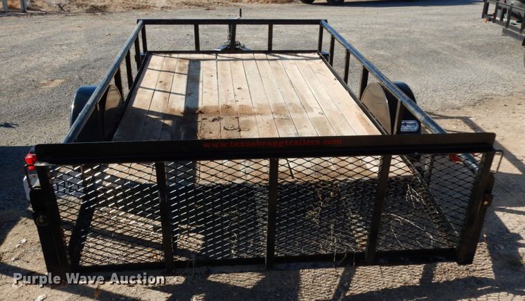 image for item DJ7283 2016 Texas Bragg utility trailer