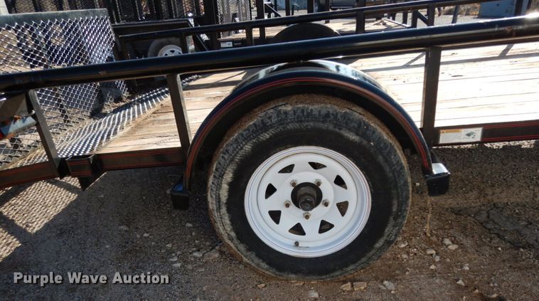 image for item DJ7283 2016 Texas Bragg utility trailer