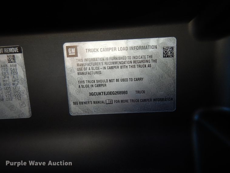 image for item DJ8096 2014 Chevrolet Silverado 1500  Crew Cab pickup truck