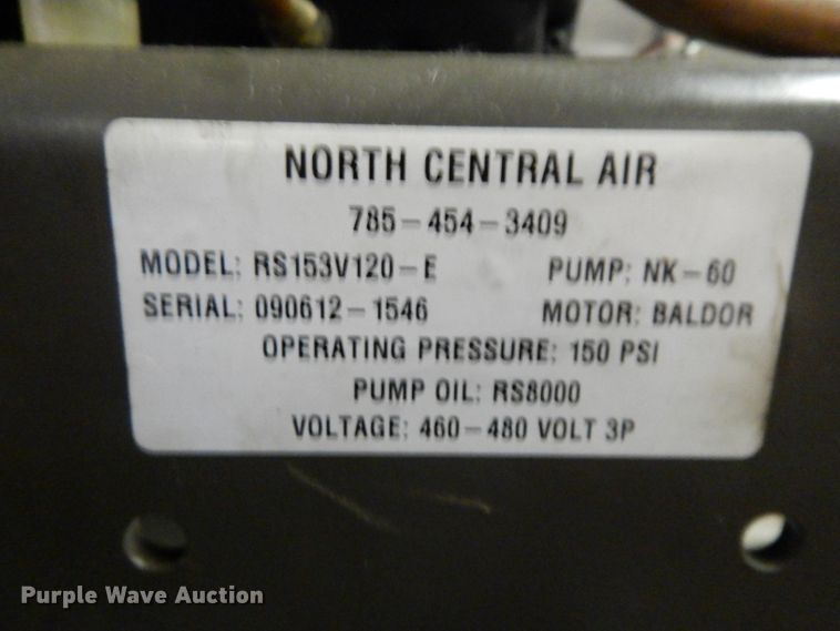 image for item DL2697 American RS153V120-E  air compressor