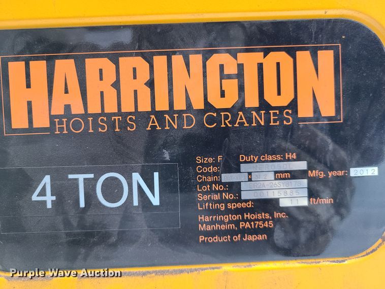 image for item FW9658 Straddle crane