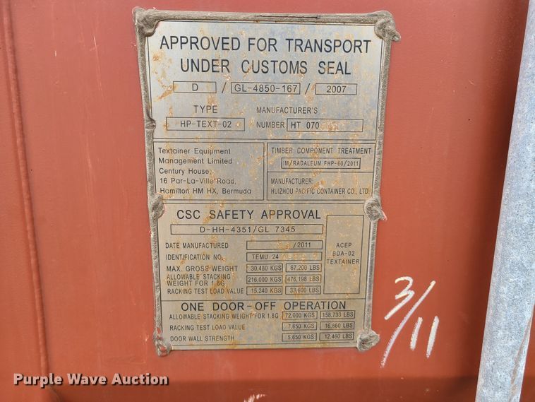 image for item FW9669 Shipping container