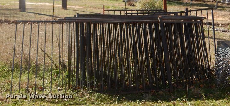 image for item FX9749 Approximately 30 wrought iron fence panels