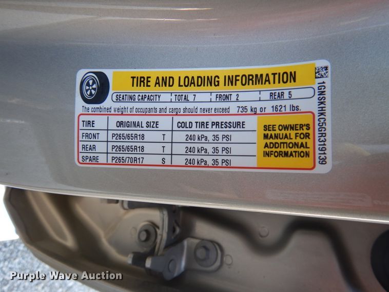 image for item GG9253 2016  Chevrolet Suburban  SUV