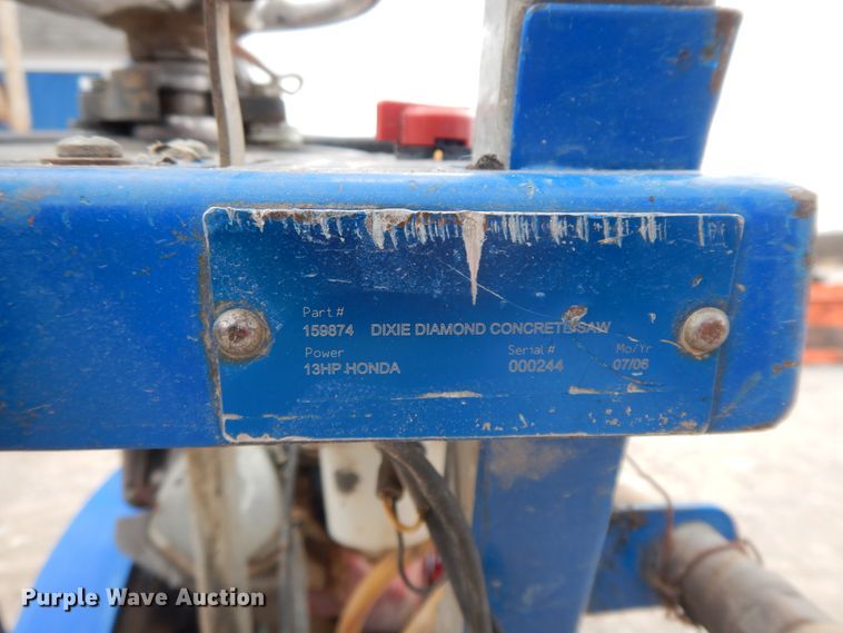 image for item GG9304 2006 Dixie Diamond  concrete saw