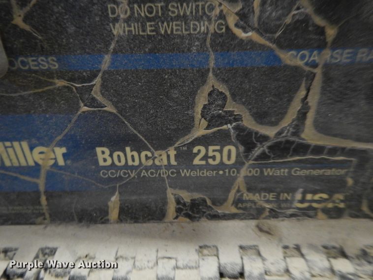 image for item GG9318 Miller Bobcat 250  welder
