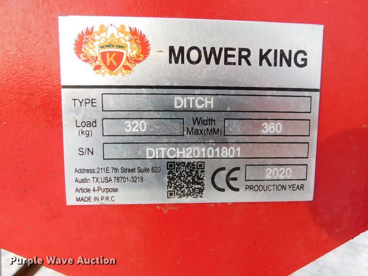 image for item GQ9931 2020 Mower King ditcher