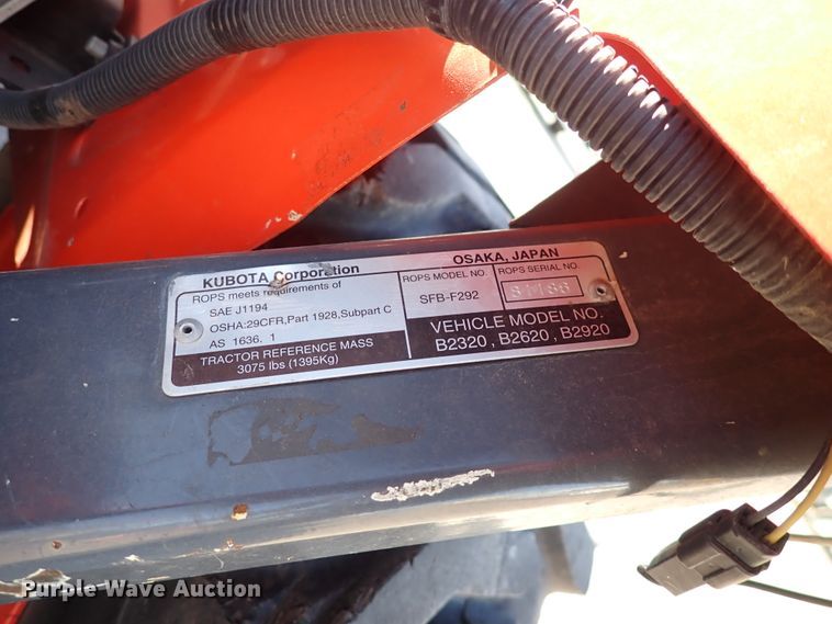 image for item HC9807 Kubota B2320HSD  MFWD tractor