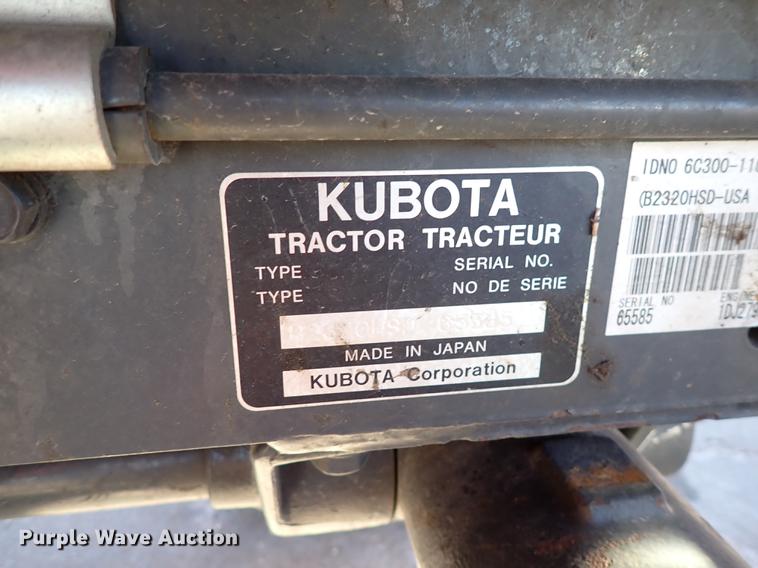 image for item HC9807 Kubota B2320HSD  MFWD tractor
