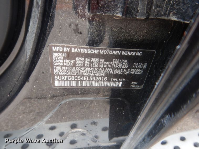 image for item HG9773 2014 BMW X6  SUV