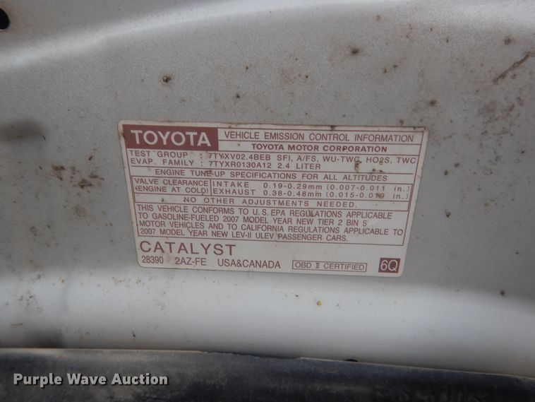 image for item HG9775 2007 Toyota Camry