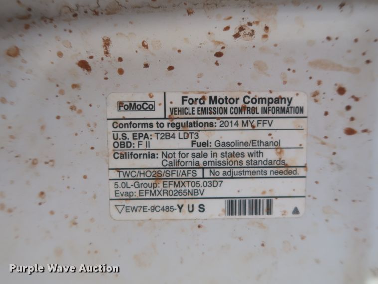 image for item HK9659 2014 Ford F150  pickup truck