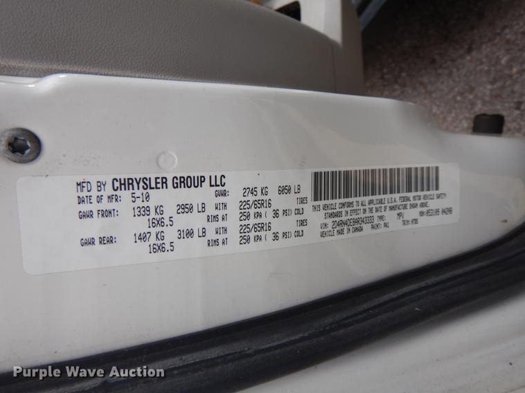 image for item HL9297 2010 Dodge Grand Caravan  van