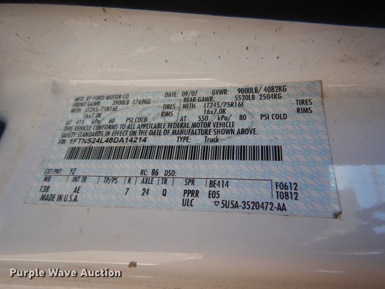 image for item HL9306 2008 Ford E250  handicap accessible van