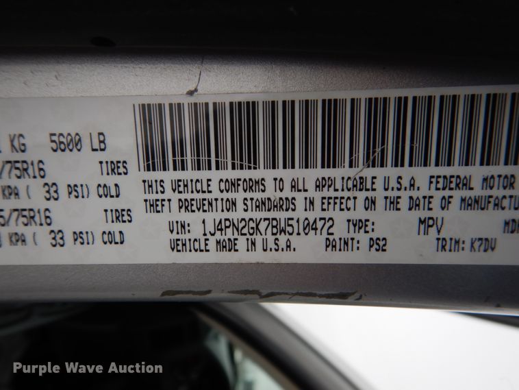 image for item HS9820 2011 Jeep Liberty  SUV