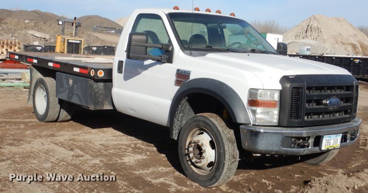image for item HU9854 2008 Ford F450 Super Duty  flatbed truck