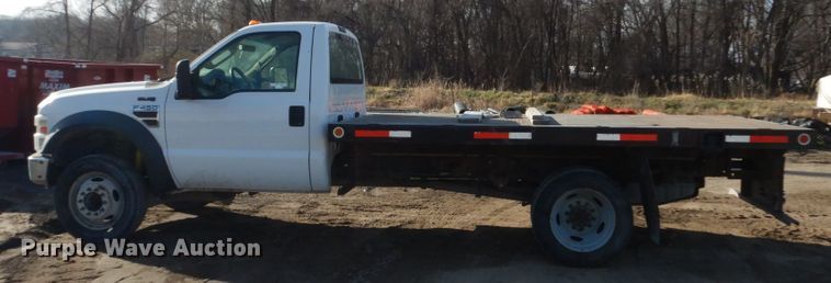 image for item HU9854 2008 Ford F450 Super Duty  flatbed truck