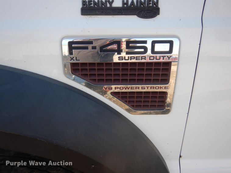 image for item HU9854 2008 Ford F450 Super Duty  flatbed truck