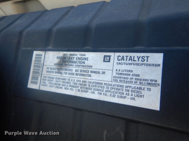 image for item HV9607 2007 GMC C5500  dump truck