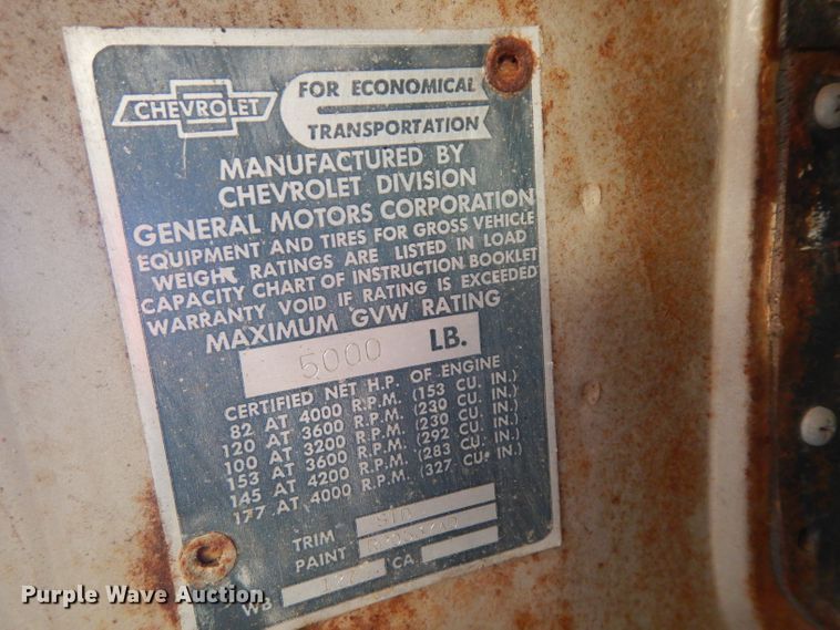 image for item IG9166 1965 Chevrolet C10  pickup truck