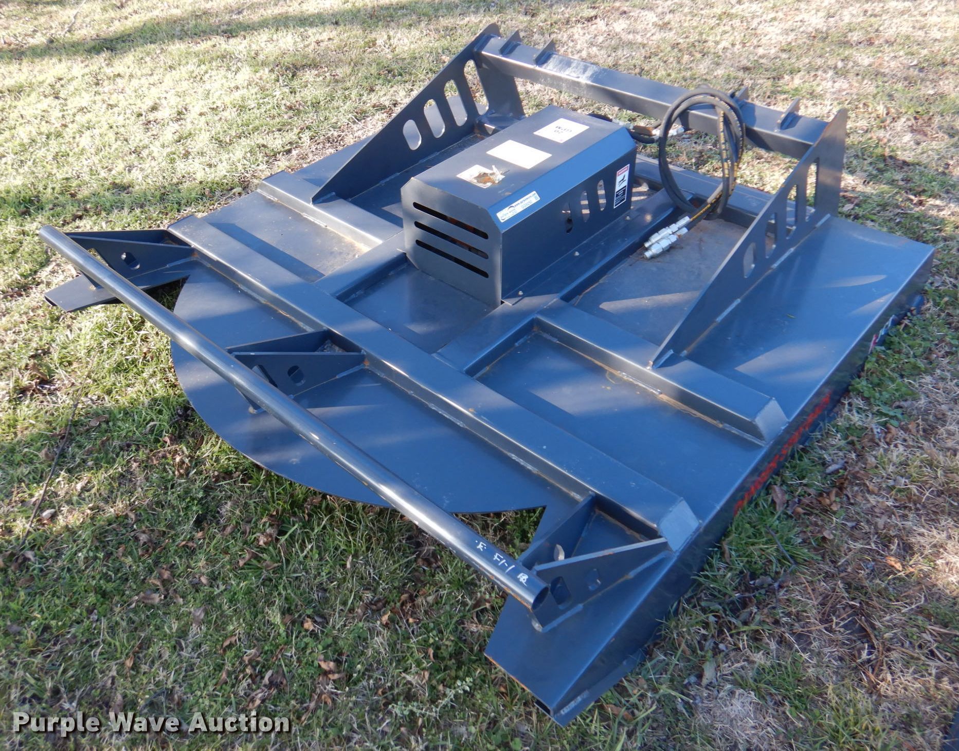 JCT skid steer mower in Ramona, OK Item GG9250 sold Purple Wave