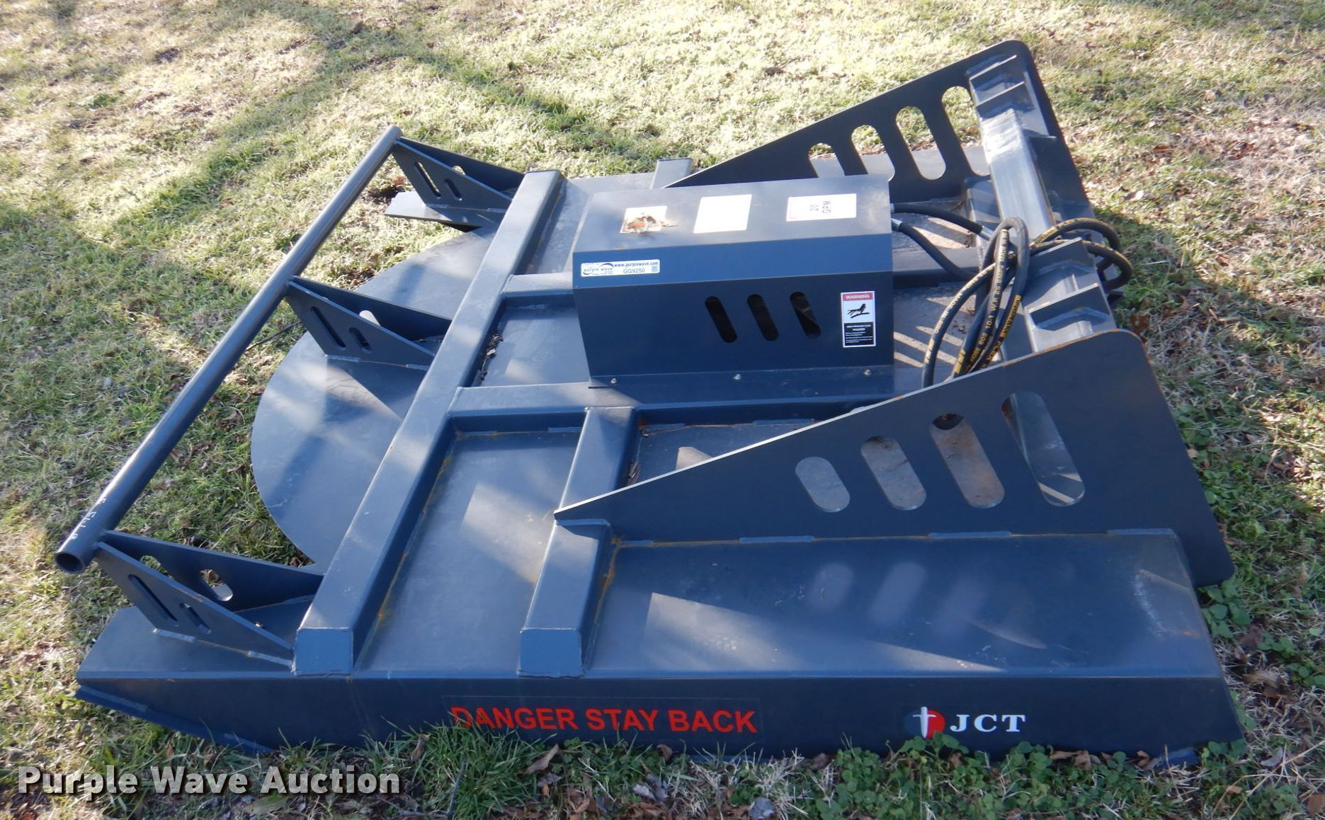 JCT skid steer mower in Ramona, OK Item GG9250 sold Purple Wave